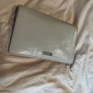 Kate Spade Gray Leather Clutch